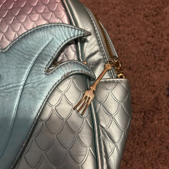 Disney Her Universe The Little Mermaid Ombre Scales Mini Backpack w. Charm